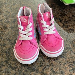 Vans old skool high top toddler shoes